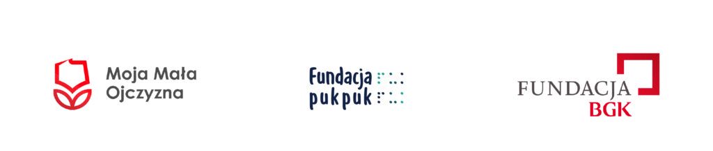 logo noja ma&lstrok;a ojczyzna, logo fundacja puk puk, logo fundacja bgk